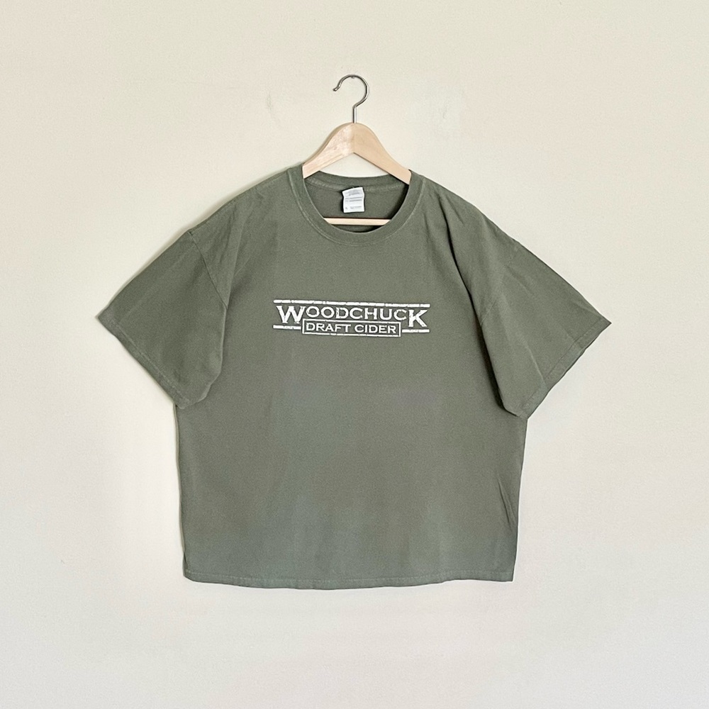 Woodchuck Draft Cider Green Promotional T Shirt Adult size XL